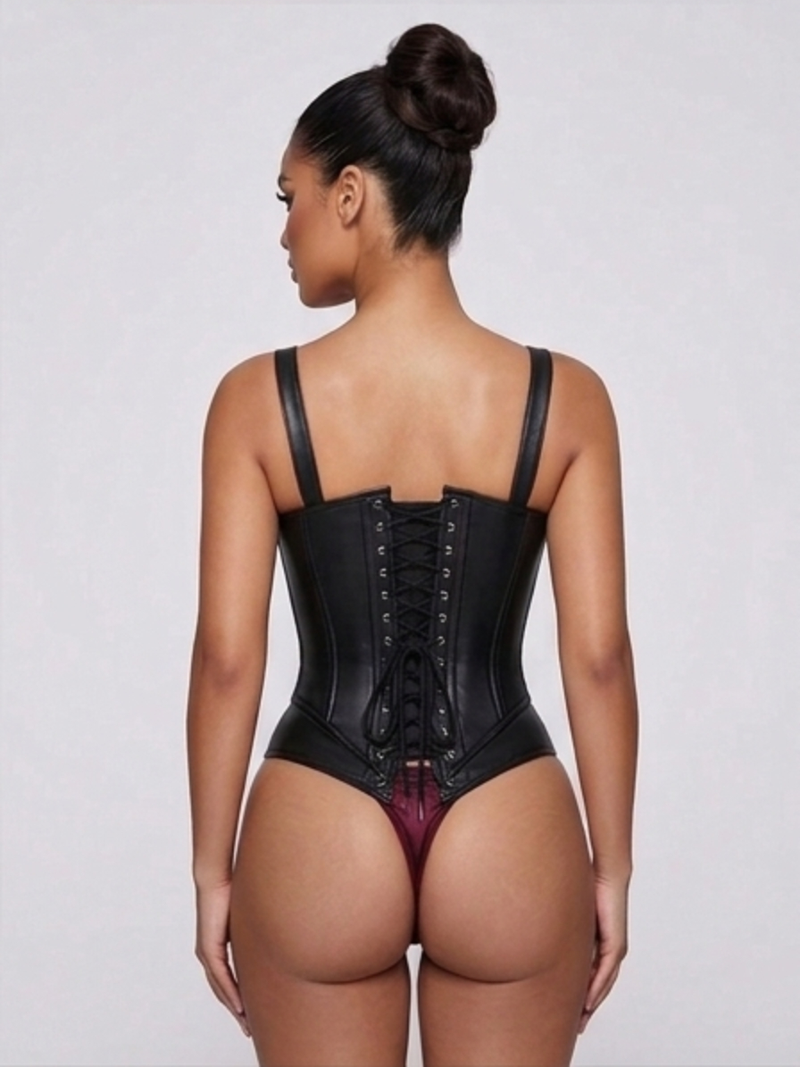 Harbinger Genuine Leather Over bust Corset - Image 2