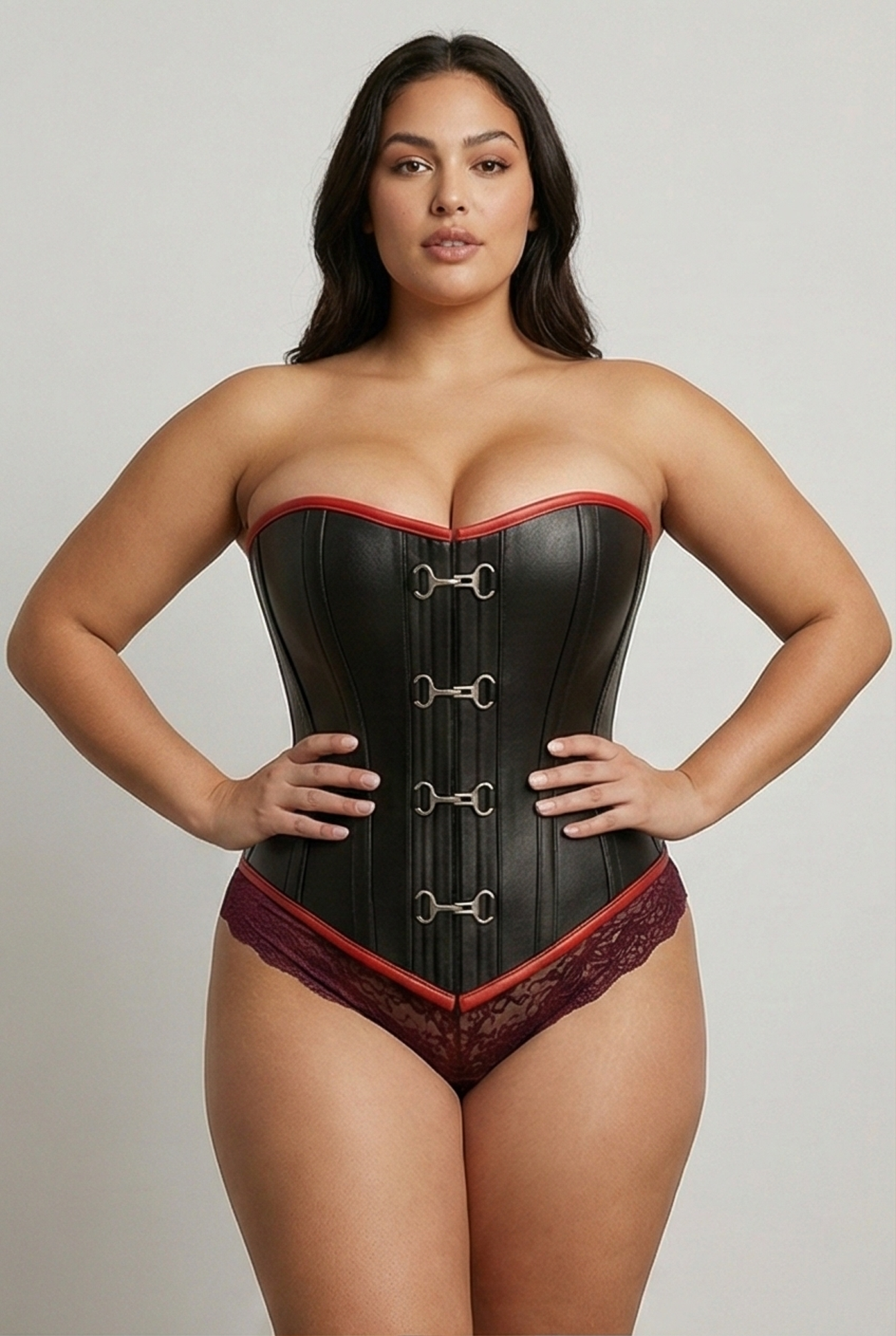 Cavalier Genuine Leather Over bust Corset